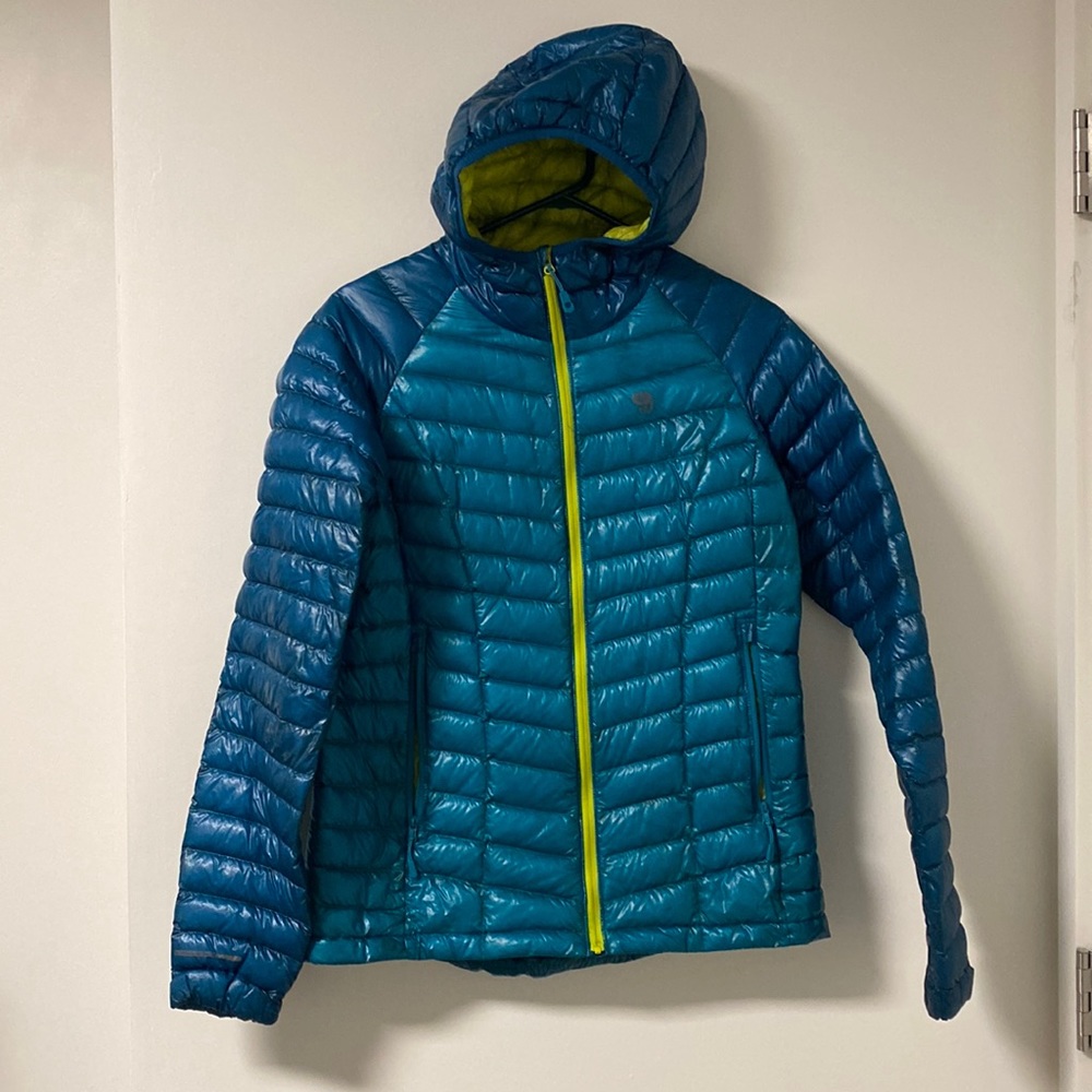 Mountain Hardware Ghost Down Jacket women’s M two tone teal and navy